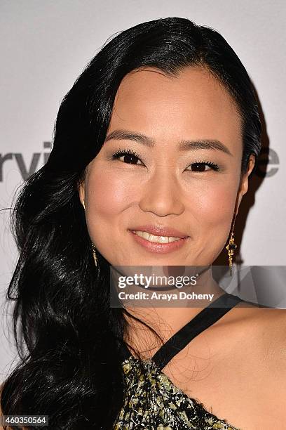 Diana Bang arrives at the Los Angeles premiere of 'The Interview' held at The Theatre at Ace Hotel Downtown LA on December 11, 2014 in Los Angeles,...