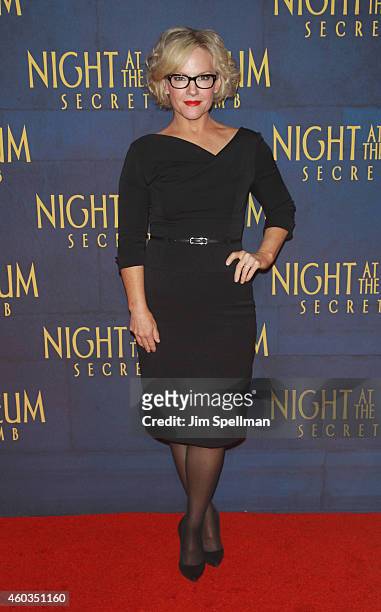 Actress Rachael Harris attends the Night At The Museum: Secret Of The Tomb" New York premiere at the Ziegfeld Theater on December 11, 2014 in New...