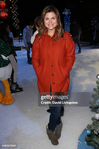 Actress Tiffani Thiessen attends Disney On Ice presents Let's Celebrate! at Staples Center on December 11, 2014 in Los Angeles, California.