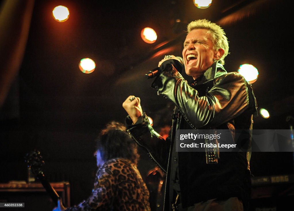 Billy Idol, Steve Stevens And The Band Play A Sold-Out Holiday Show At Rockbar Theater - San Jose, CA