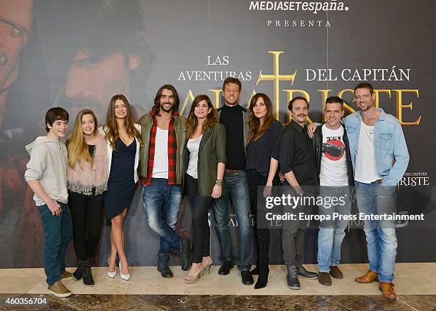 Actors Aitor Luna , Natasha Yarovenko , William Miller , Patricia Vico and Natalia Jimenez attend the presentation of "Alatriste" tv serie at the...