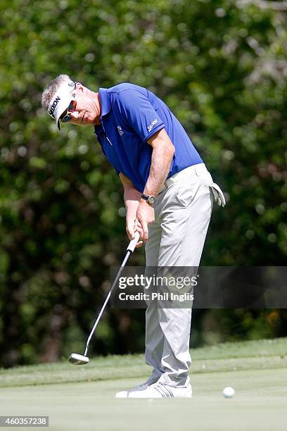 Andrew Murray of England in action during the first round of the MCB Tour Championship played at the Legend Course, Constance Belle Mare Plage on...