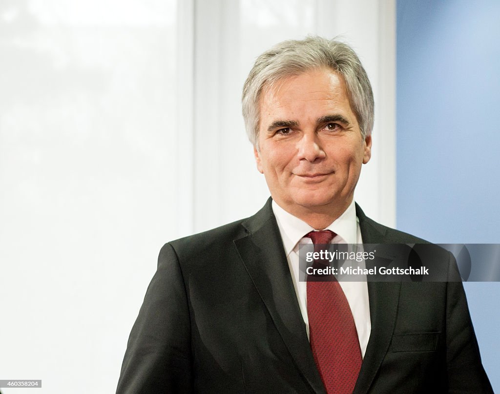 Book Presentation With Austrian Chancellor Werner Faymann