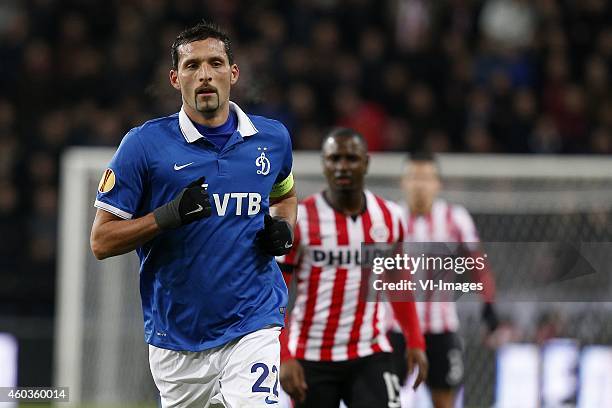 Kevin Kuranyi of Dinamo Moscow during the UEFA Europa League group match between PSV Eindhoven and Dinamo Moscow on December 11, 2014 at the Phillips...