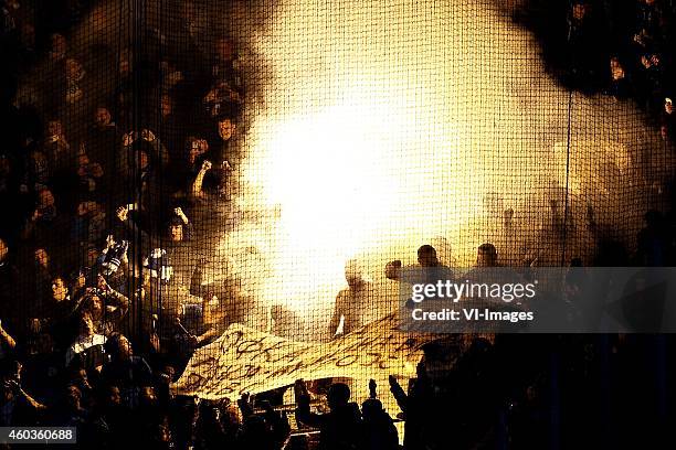 During the UEFA Europa League group match between PSV Eindhoven and Dinamo Moscow on December 11, 2014 at the Phillips stadium in Eindhoven, The...