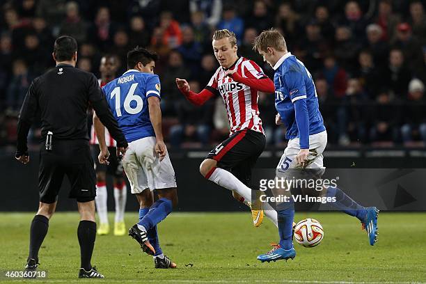 Marcel Ritzmaier of PSV during the UEFA Europa League group match between PSV Eindhoven and Dinamo Moscow on December 11, 2014 at the Phillips...