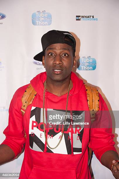 Comedian DeStorm attends What's Trending 3rd Annual Tube-A-Thon on December 11, 2014 in Los Angeles, California.
