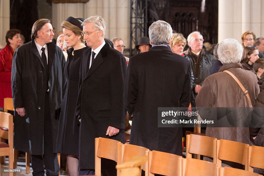 Funeral Of Queen Fabiola of Belgium In Laeken