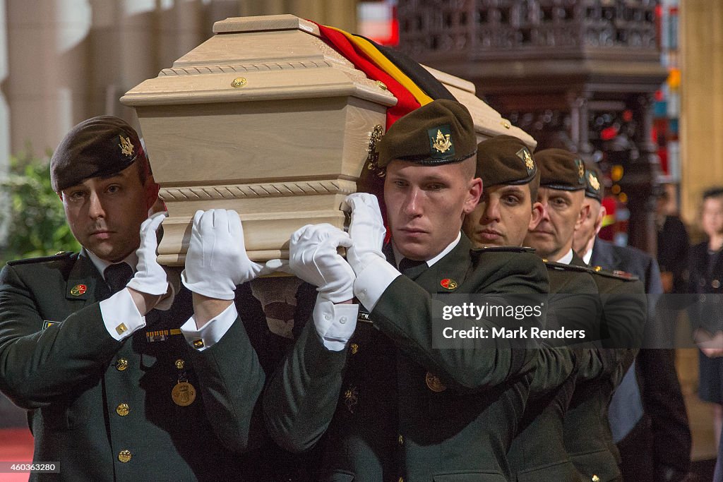 Funeral Of Queen Fabiola of Belgium In Laeken