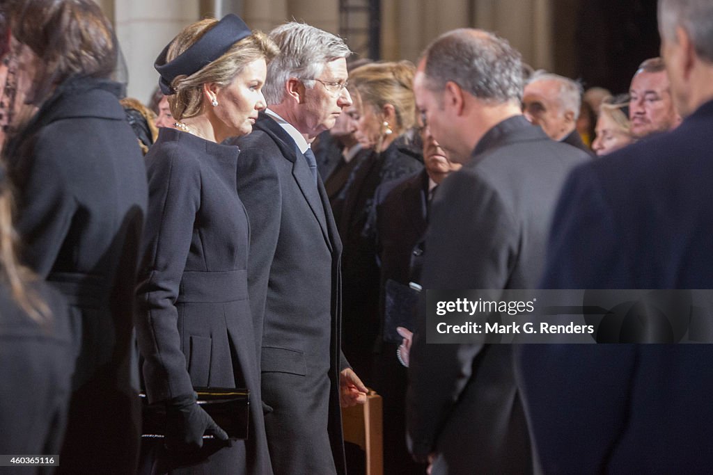 Funeral Of Queen Fabiola of Belgium In Laeken