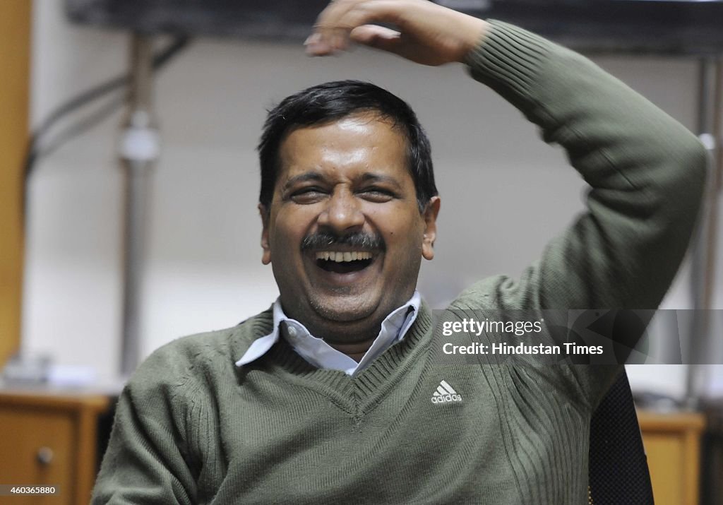 AAP Convener Arvind Kejriwal During An Exclusive Interview With Hindustan Times