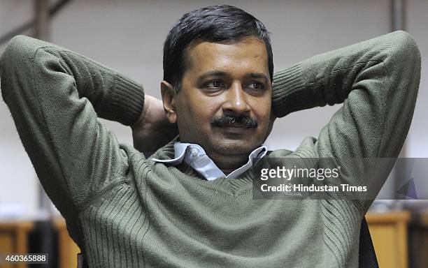 16 Convener Arvind Kejriwal During An Exclusive Interview With Hindustan  Times Photos and Premium High Res Pictures - Getty Images