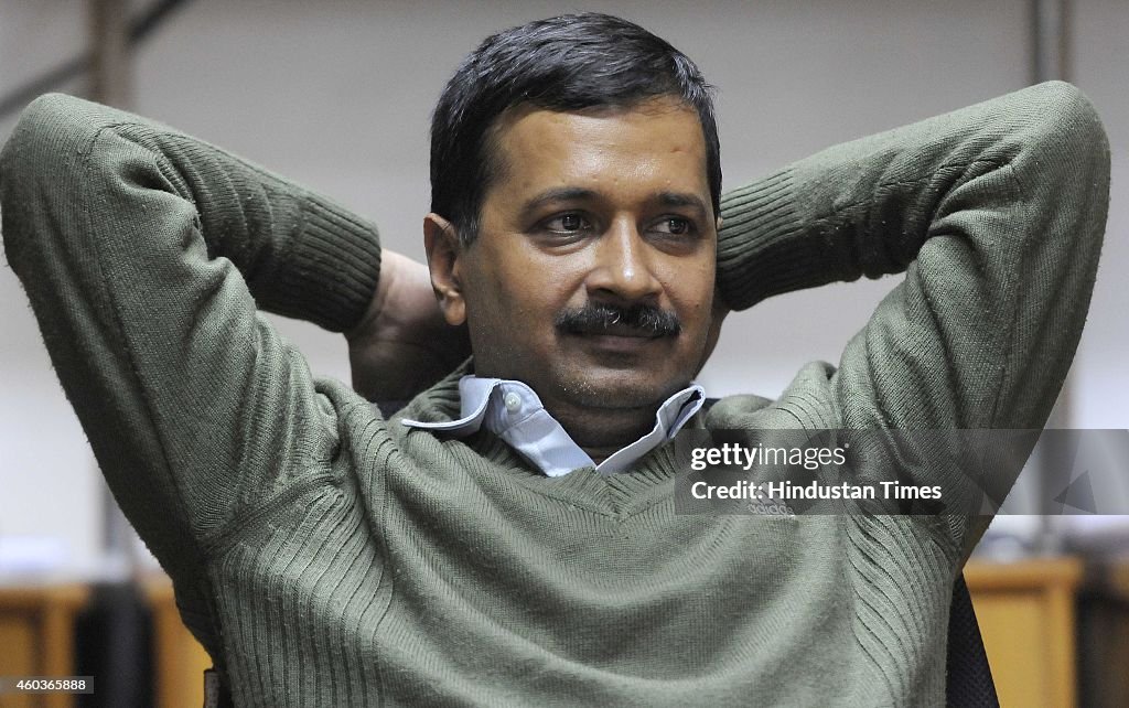 AAP Convener Arvind Kejriwal During An Exclusive Interview With Hindustan Times