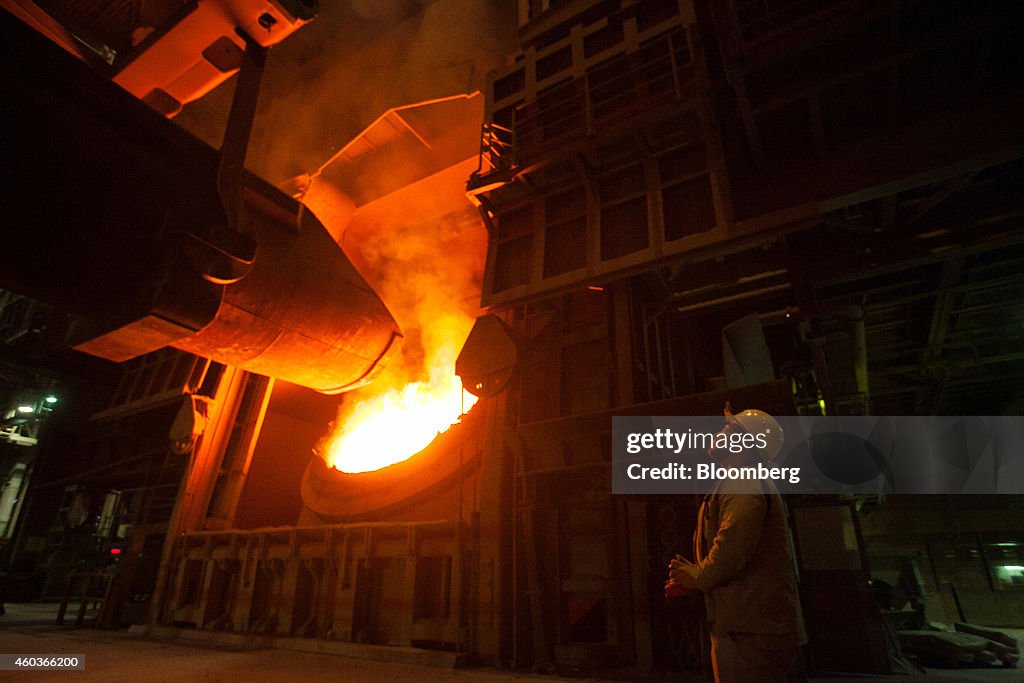 Manufacturing Operations Inside A ThyssenKrupp AG Steel Plant As European Steel Business Sale Considered