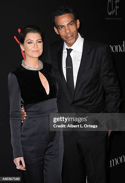 Actress Ellen Pomeo and husband Chris Ivery at Rihanna's 1st Annual Diamond Ball Benefitting The Clara Lionel Foundation held at The Vineyard on...