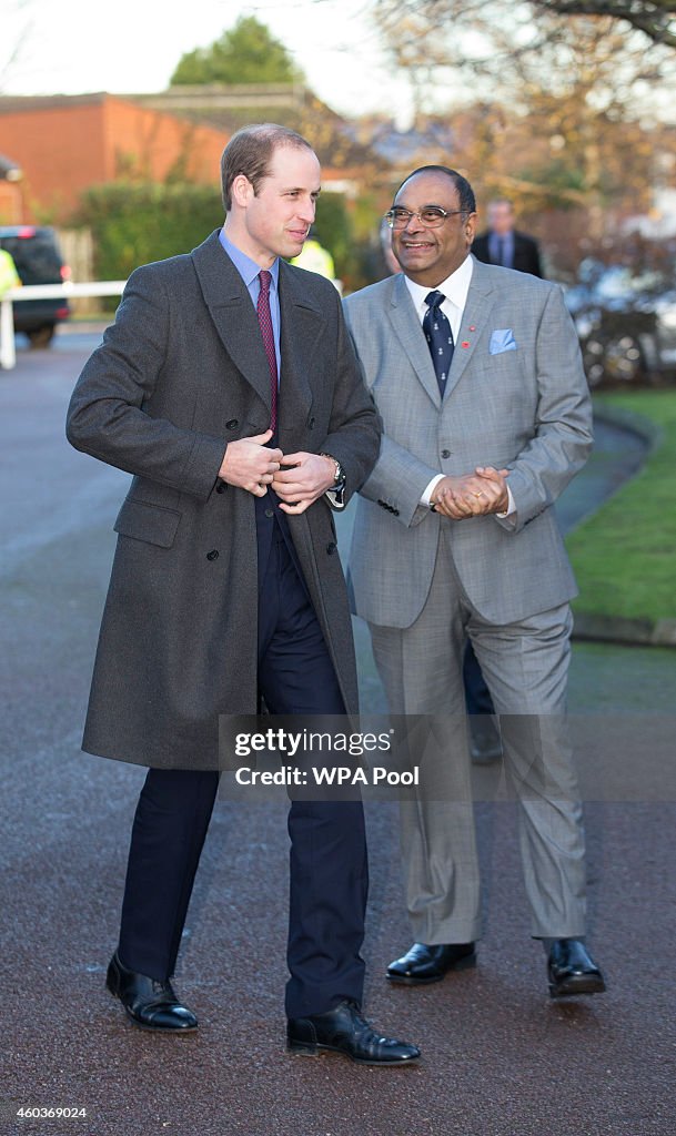 The Duke Of Cambridge Visits Staffordshire & Birmingham
