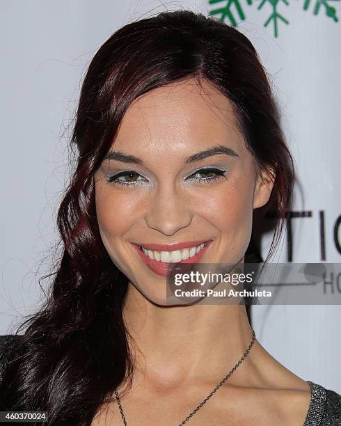 Playboy Playmate Pamela Horton attends the BenchWarmer 10th annual Winter Wonderland Toys For Tots Christmas Celebration at Station Hollywood at W...