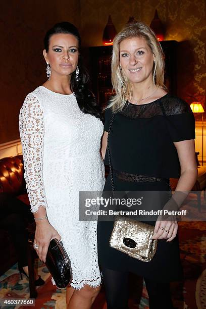 Princesse Kasia Al Thani and Eleonore Lanvin attend The Children for Peace Gala at Cercle Interallie on December 12, 2014 in Paris, France.