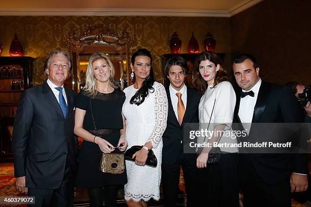 Maitre Georges Delettrez, Eleonore Lanvin, SAR Princesse Kasia Al Thani, guest, guest and Harry Haysbert Bongo attend The Children for Peace Gala at...