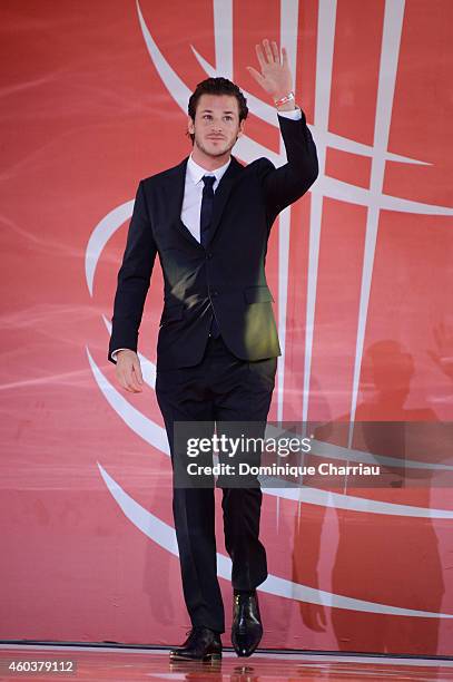 Gaspard Ulliel attends the Cinecoles Award during the 14th Marrakech International Film Festival on December 12, 2014 in Marrakech, Morocco.