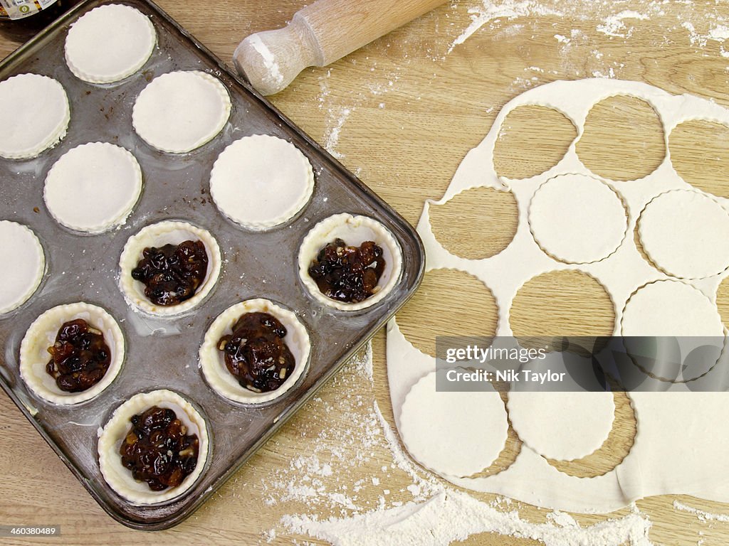 Making Mince pies for Christmas