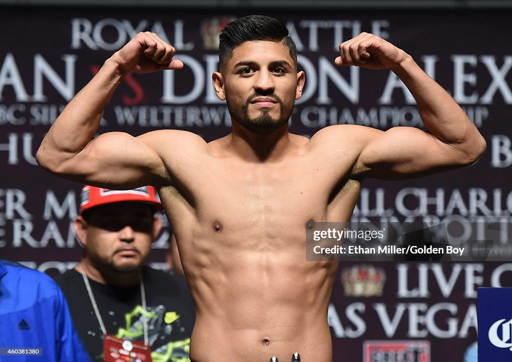 Amir Khan v Devon Alexander - Weigh-In