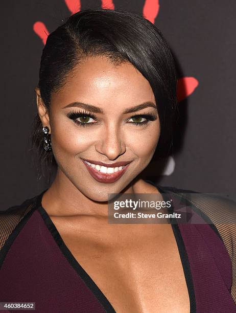 Kat Graham arrives at the Rihanna's First Annual Diamond Ball at The Vineyard on December 11, 2014 in Beverly Hills, California.