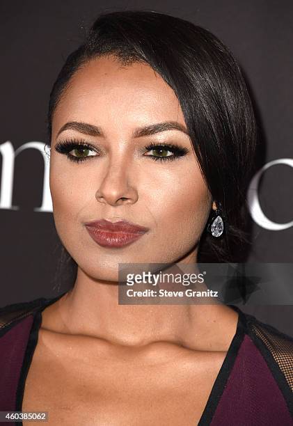 Kat Graham arrives at the Rihanna's First Annual Diamond Ball at The Vineyard on December 11, 2014 in Beverly Hills, California.