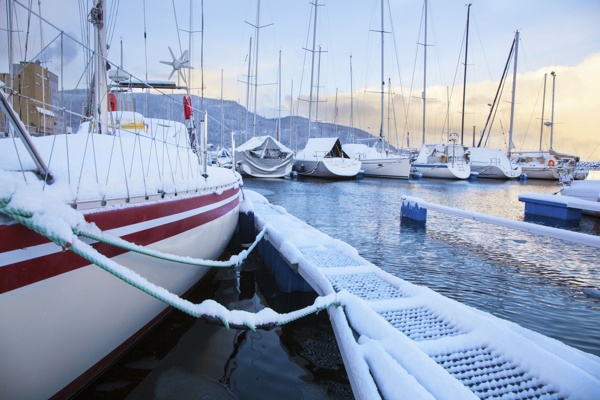 yacht winter preparation