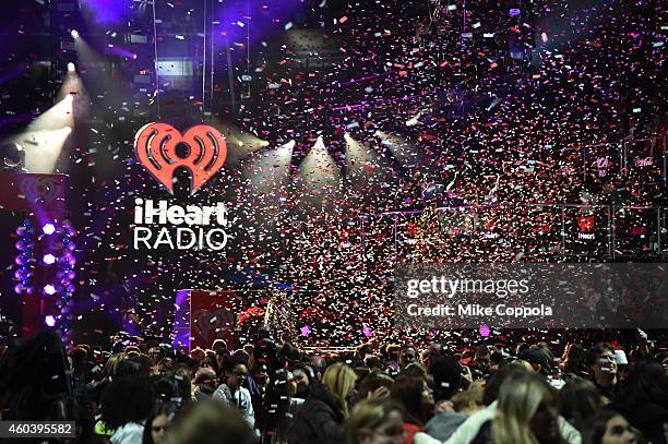 General view of atmosphere during iHeartRadio Jingle Ball 2014, hosted by Z100 New York and presented by Goldfish Puffs at Madison Square Garden on...