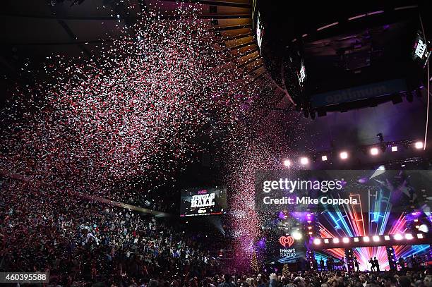 General view of atmosphere during iHeartRadio Jingle Ball 2014, hosted by Z100 New York and presented by Goldfish Puffs at Madison Square Garden on...