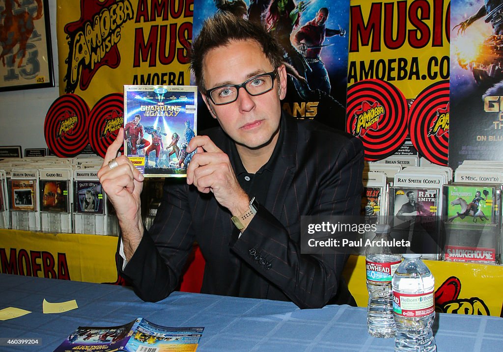 Filmmaker James Gunn Sign Copies Of His Marvel Film "Guardians Of The Galaxy"