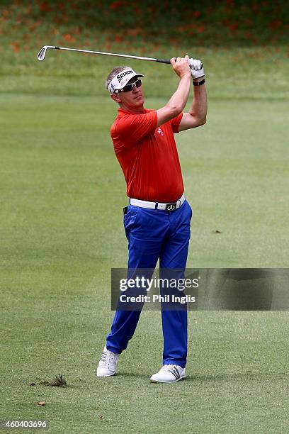 Andrew Murray of England in action during the second round of the MCB Tour Championship played at the Legend Course, Constance Belle Mare Plage on...