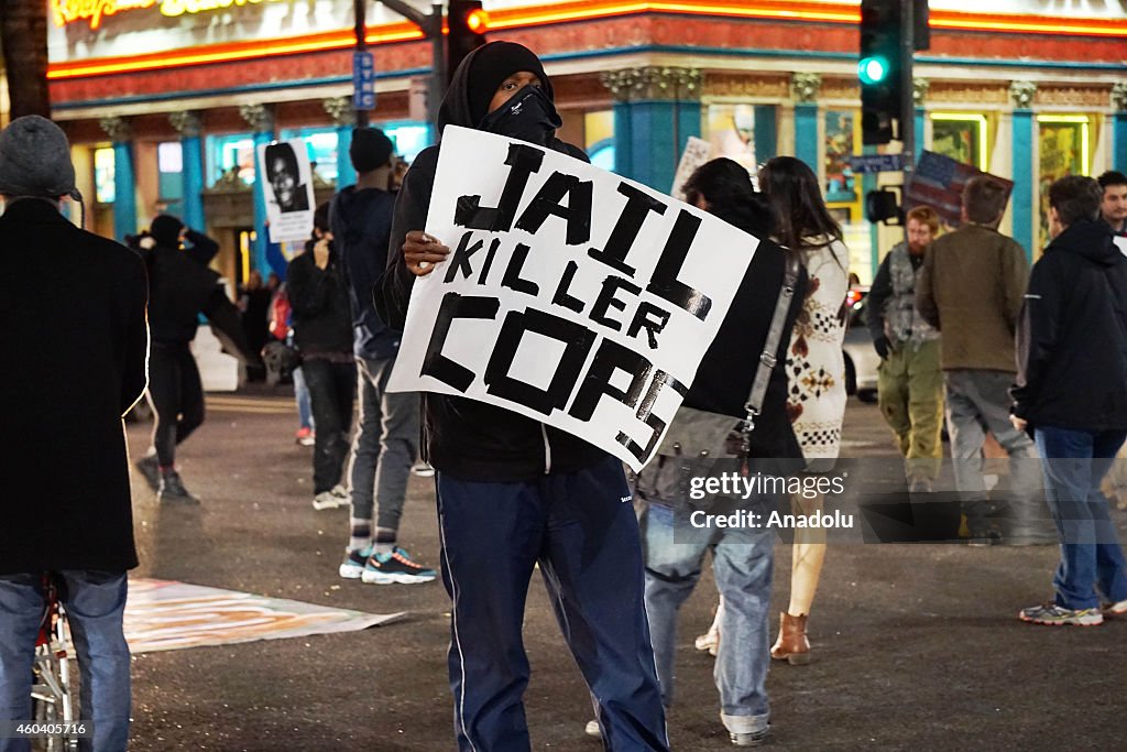 Protest against police brutality in Hollywood