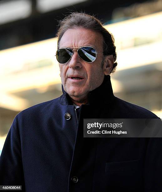 Massimo Cellino President and Director of Leeds United during the Sky Bet Championship match between Leeds United and Fulham at Elland Road on...