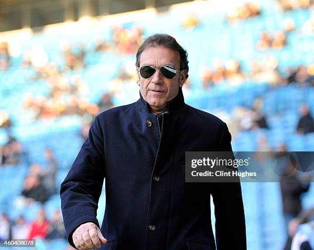 Massimo Cellino President and Director of Leeds United during the Sky Bet Championship match between Leeds United and Fulham at Elland Road on...