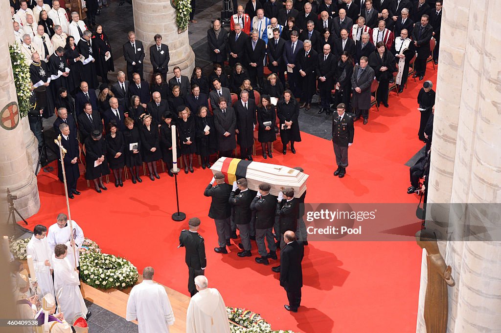 Funeral Of Queen Fabiola of Belgium In Laeken