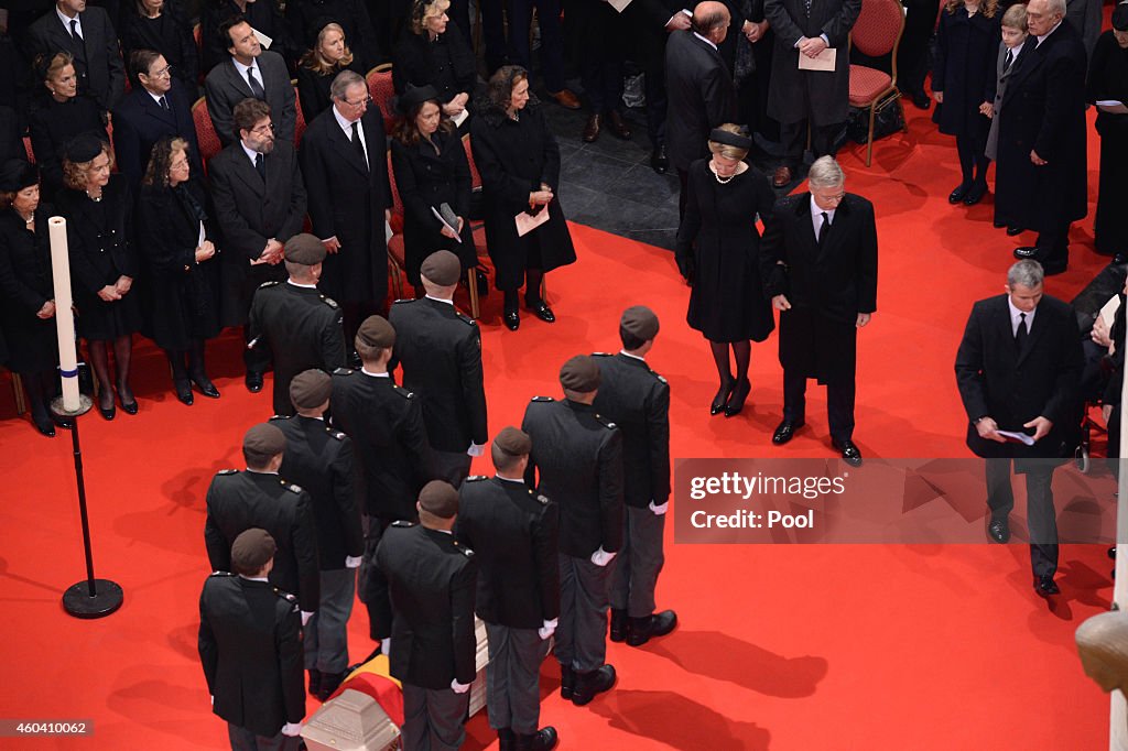 Funeral Of Queen Fabiola of Belgium In Laeken