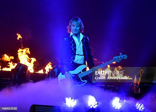 John Lee Middleton of Trans-Siberian Orchestra performs at BB&T Center on December 12, 2014 in Sunrise, Florida.