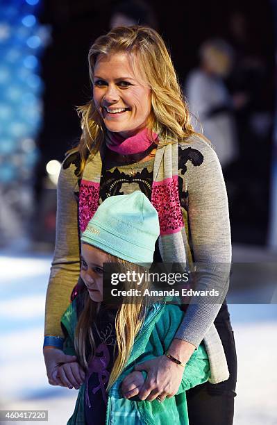 Actress Alison Sweeney and her daughter Megan Hope Sanov attend the Disney On Ice Presents Let's Celebrate! event at Staples Center on December 11,...