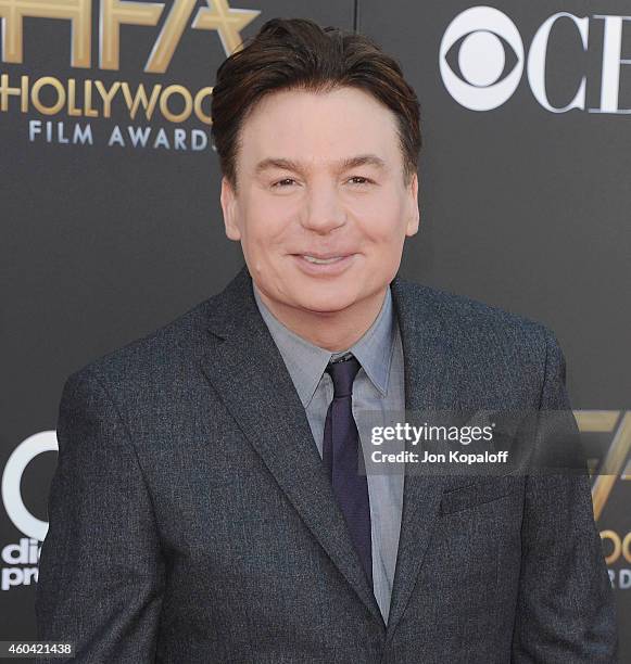 Actor Mike Myers arrives at the 18th Annual Hollywood Film Awards at Hollywood Palladium on November 14, 2014 in Hollywood, California.