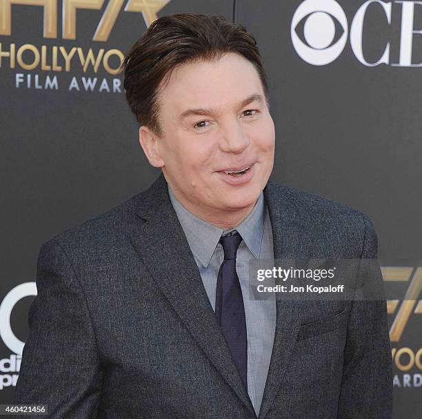 Actor Mike Myers arrives at the 18th Annual Hollywood Film Awards at Hollywood Palladium on November 14, 2014 in Hollywood, California.