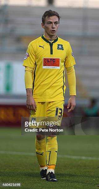 Andy Kellett of Plymouth Argyle in action during the Sky Bet League Two match between Northampton Town and Plymouth Argyle at Sixfields Stadium on...