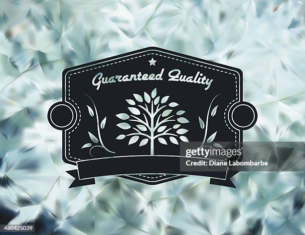 blue abstract geometric background with tree label - sun flare trees stock illustrations