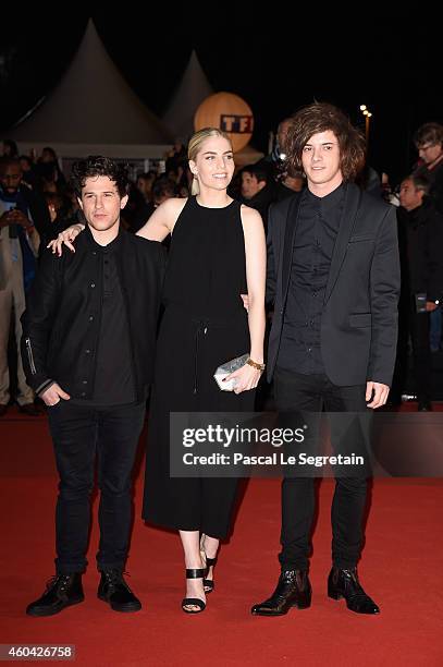 London Grammar attend the NRJ Music Awards at Palais des Festivals on December 13, 2014 in Cannes, France.