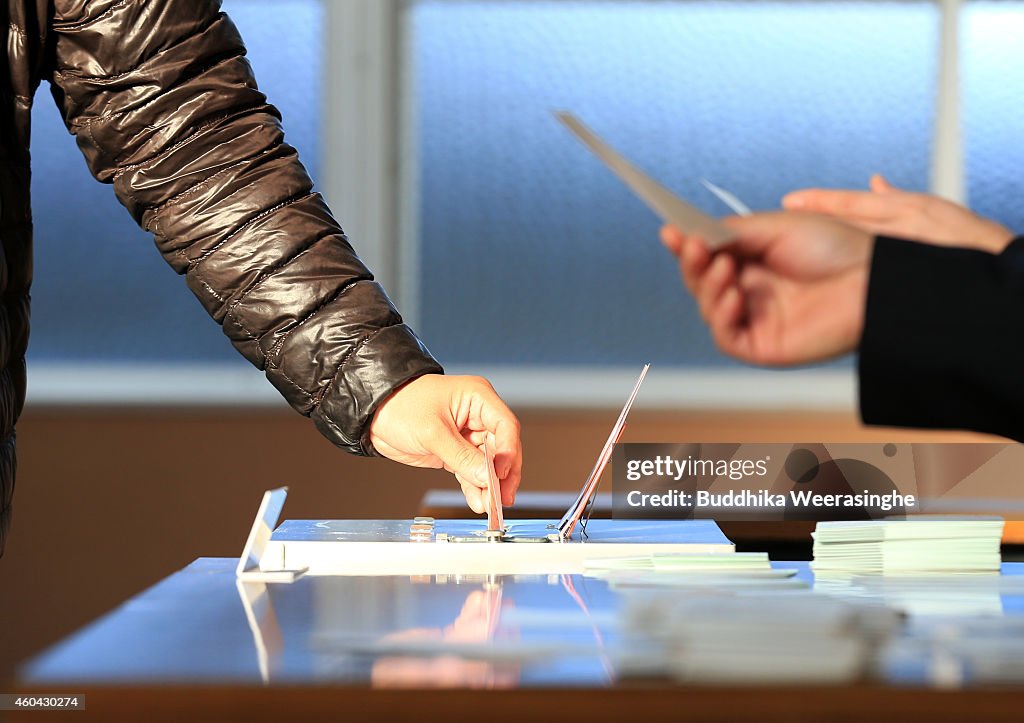 Japanese Vote In Lower House Election