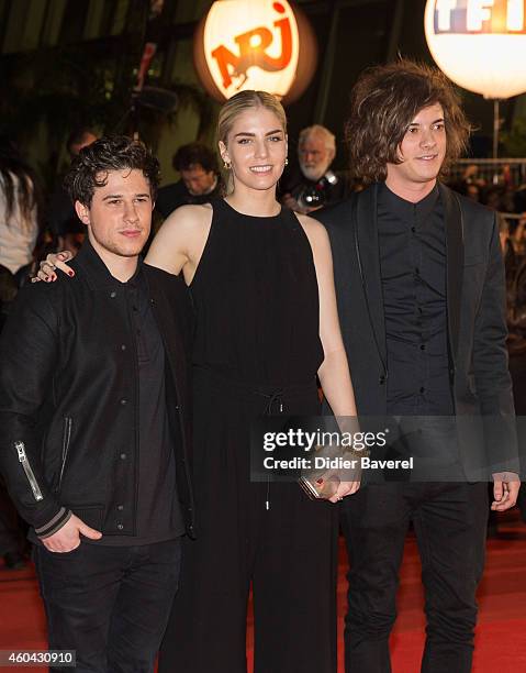 Hannah Reid of the British electronic pop trio London Grammar attends the 16th NRJ Music Awards at Palais des Festivals on December 13, 2014 in...