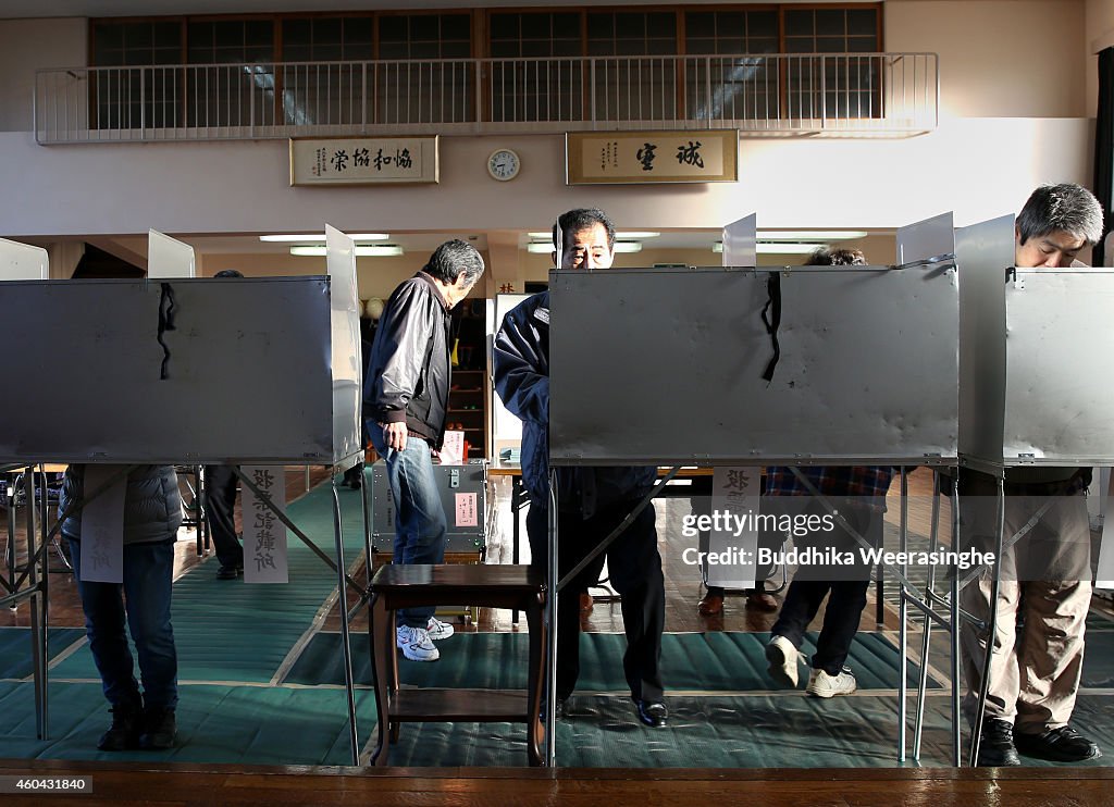 Japanese Vote In Lower House Election