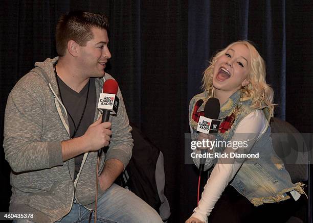 Singer/Songwriter RaeLynn attends Red Carpet Radio Presented By Westwood One For The American County Countdown Awards at the Music City Center on...