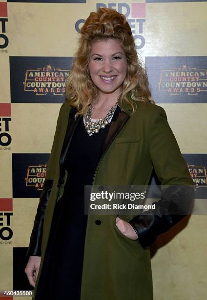 Recording Artist Emily West attends Red Carpet Radio Presented By Westwood One For The American County Countdown Awards at the Music City Center on...